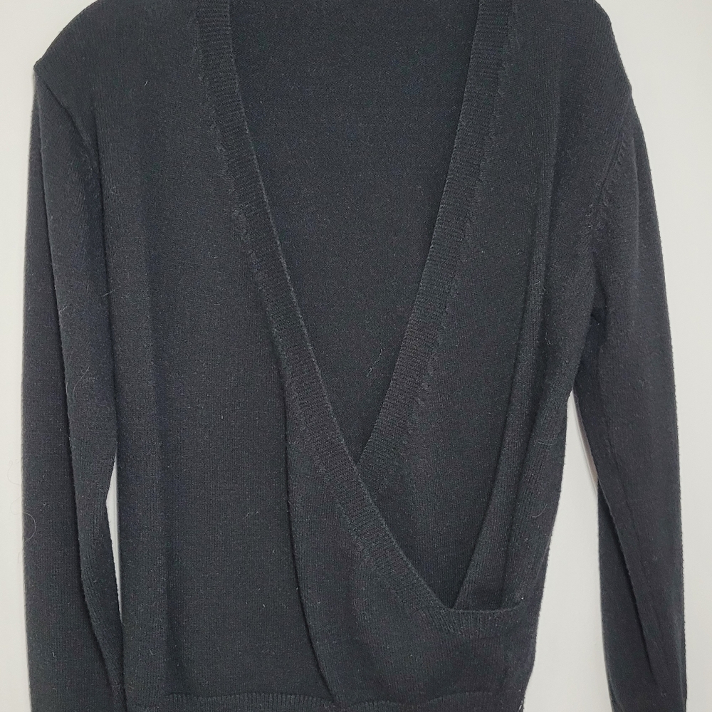 Cross over Sweater Black XL - Picture 2 of 6